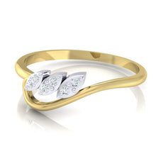Load image into Gallery viewer, 18Kt gold real diamond ring 33(3) by diamtrendz
