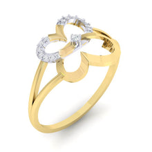 Load image into Gallery viewer, 18Kt gold real diamond ring 34(1) by diamtrendz
