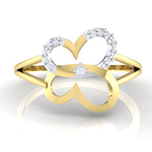 Load image into Gallery viewer, 18Kt gold real diamond ring 34(2) by diamtrendz
