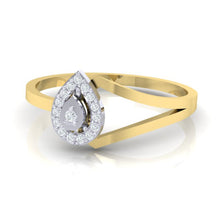 Load image into Gallery viewer, 18Kt gold real diamond ring 35(3) by diamtrendz
