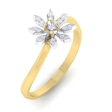 Load image into Gallery viewer, 18Kt gold real diamond ring 36(1) by diamtrendz
