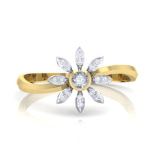 Load image into Gallery viewer, 18Kt gold real diamond ring 36(2) by diamtrendz

