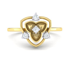 Load image into Gallery viewer, 18Kt gold real diamond ring 41(2) by diamtrendz
