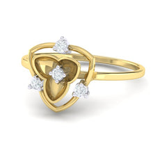 Load image into Gallery viewer, 18Kt gold real diamond ring 41(3) by diamtrendz
