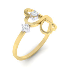Load image into Gallery viewer, 18Kt gold real diamond ring 42(1) by diamtrendz
