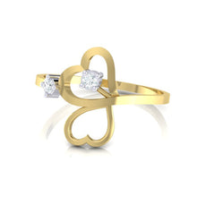 Load image into Gallery viewer, 18Kt gold real diamond ring 42(3) by diamtrendz
