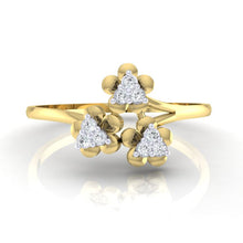 Load image into Gallery viewer, 18Kt gold real diamond ring 43(2) by diamtrendz
