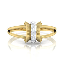 Load image into Gallery viewer, 18Kt gold real diamond ring 45(2) by diamtrendz
