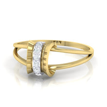 Load image into Gallery viewer, 18Kt gold real diamond ring 45(3) by diamtrendz

