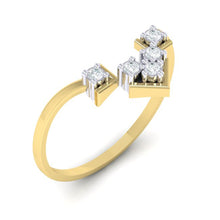 Load image into Gallery viewer, 18Kt gold real diamond ring 47(1) by diamtrendz
