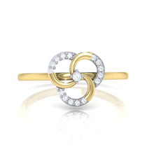 Load image into Gallery viewer, 18Kt gold real diamond ring 51(2) by diamtrendz
