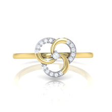 Load image into Gallery viewer, 18Kt gold real diamond ring 51(2) by diamtrendz
