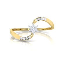 Load image into Gallery viewer, 18Kt gold real diamond ring 53(2) by diamtrendz
