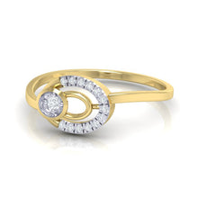 Load image into Gallery viewer, 18Kt gold real diamond ring 55(3) by diamtrendz
