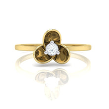 Load image into Gallery viewer, 18Kt gold real diamond ring 56(2) by diamtrendz
