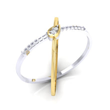 Load image into Gallery viewer, 18Kt gold real diamond ring by diamtrendz
