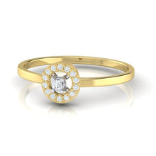 Load image into Gallery viewer, 18Kt gold solitaire diamond ring by diamtrendz
