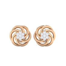 Load image into Gallery viewer, 18Kt rose gold real diamond earring 10(2) by diamtrendz
