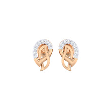 Load image into Gallery viewer, 18Kt rose gold real diamond earring 12(2) by diamtrendz
