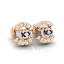 Load image into Gallery viewer, 18Kt rose gold real diamond earring 21(1) by diamtrendz
