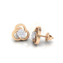 Load image into Gallery viewer, 18Kt rose gold real diamond earring 23(3) by diamtrendz
