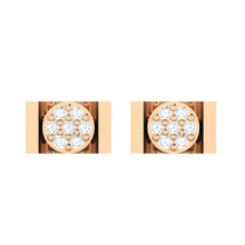 Load image into Gallery viewer, 18Kt rose gold real diamond earring 28(2) by diamtrendz
