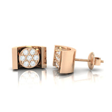 Load image into Gallery viewer, 18Kt rose gold real diamond earring 28(3) by diamtrendz
