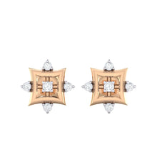 Load image into Gallery viewer, 18Kt rose gold real diamond earring 29(2) by diamtrendz
