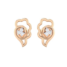 Load image into Gallery viewer, 18Kt rose gold real diamond earring 34(2) by diamtrendz
