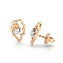 Load image into Gallery viewer, 18Kt rose gold real diamond earring 34(3) by diamtrendz

