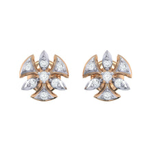 Load image into Gallery viewer, 18Kt rose gold real diamond earring 36(2) by diamtrendz
