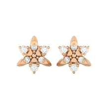 Load image into Gallery viewer, 18Kt rose gold real diamond earring 38(2) by diamtrendz
