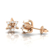 Load image into Gallery viewer, 18Kt rose gold real diamond earring 38(3) by diamtrendz
