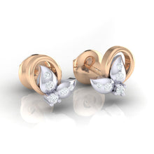 Load image into Gallery viewer, 18Kt rose gold real diamond earring 40(1) by diamtrendz
