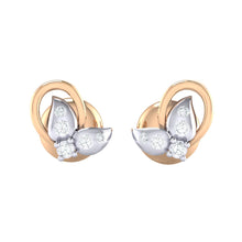 Load image into Gallery viewer, 18Kt rose gold real diamond earring 40(2) by diamtrendz
