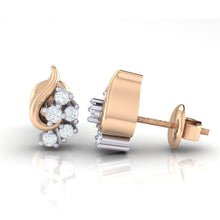 Load image into Gallery viewer, 18Kt rose gold real diamond earring 42(3) by diamtrendz
