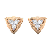 Load image into Gallery viewer, 18Kt rose gold real diamond earring 44(2) by diamtrendz
