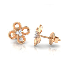 Load image into Gallery viewer, 18Kt rose gold real diamond earring 49(3) by diamtrendz
