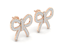 Load image into Gallery viewer, 18Kt rose gold real diamond earring 5(1) by diamtrendz
