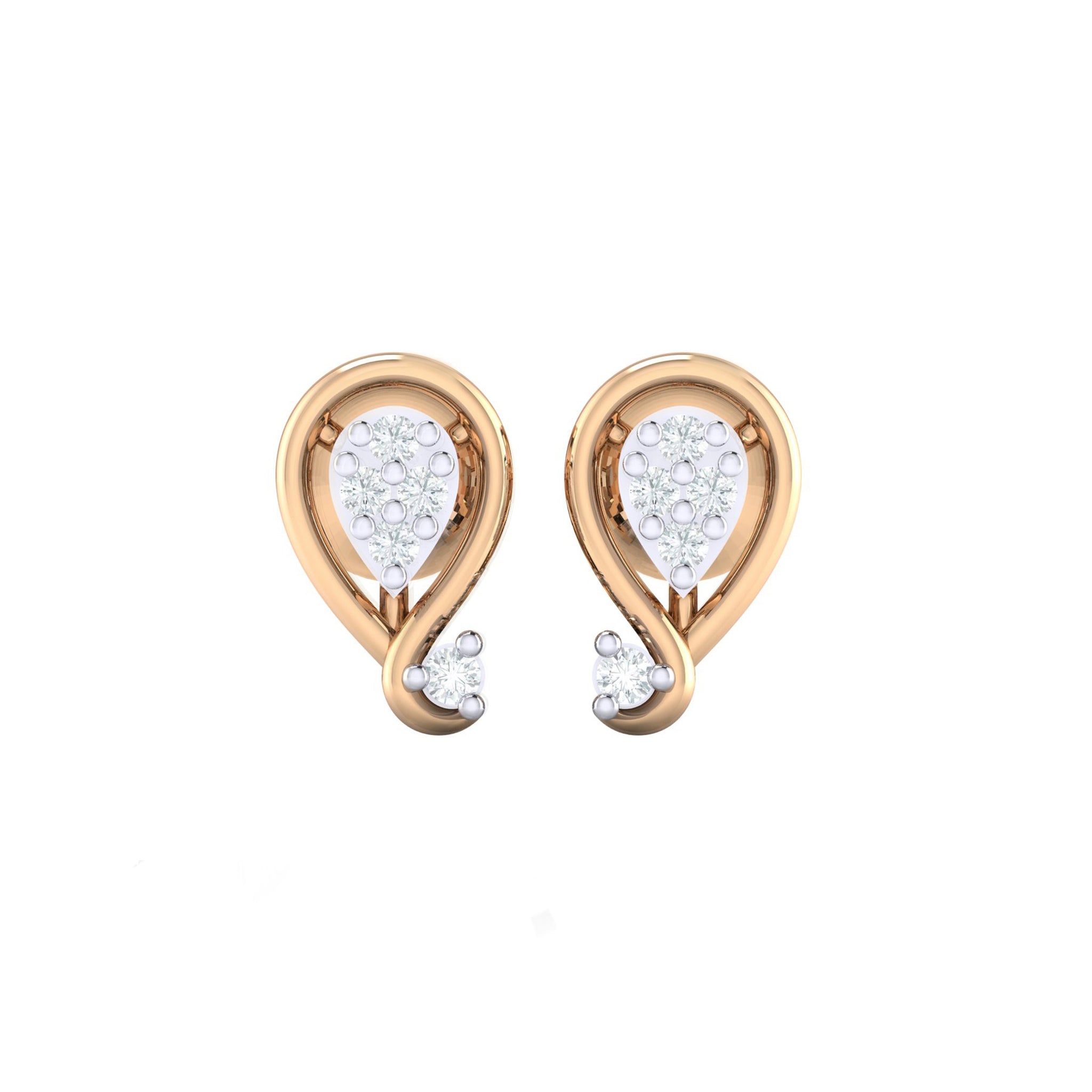 Gold Diamond Stud Earrings Under 200 Diamtrendz