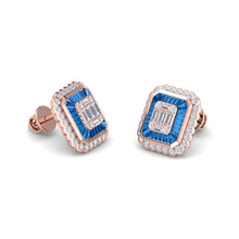 Load image into Gallery viewer, 18Kt rose gold designer diamond earring by diamtrendz
