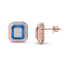 Load image into Gallery viewer, 18Kt rose gold designer diamond earring by diamtrendz
