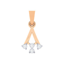 Load image into Gallery viewer, 18Kt rose gold real diamond pendant 12(1) by diamtrendz

