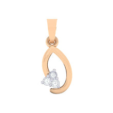 Load image into Gallery viewer, 18Kt rose gold real diamond pendant 13(1) by diamtrendz
