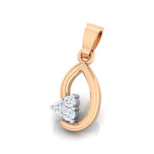 Load image into Gallery viewer, 18Kt rose gold real diamond pendant 13(2) by diamtrendz
