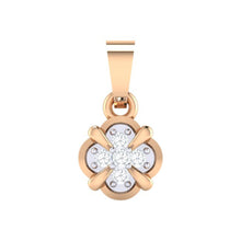Load image into Gallery viewer, 18Kt rose gold real diamond pendant 14(1) by diamtrendz
