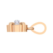 Load image into Gallery viewer, 18Kt rose gold real diamond pendant 14(3) by diamtrendz
