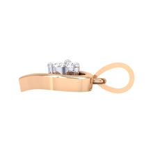Load image into Gallery viewer, 18Kt rose gold heart diamond pendant by diamtrendz
