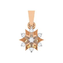 Load image into Gallery viewer, 18Kt rose gold star diamond pendant by diamtrendz
