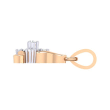 Load image into Gallery viewer, 18Kt rose gold real diamond pendant by diamtrendz
